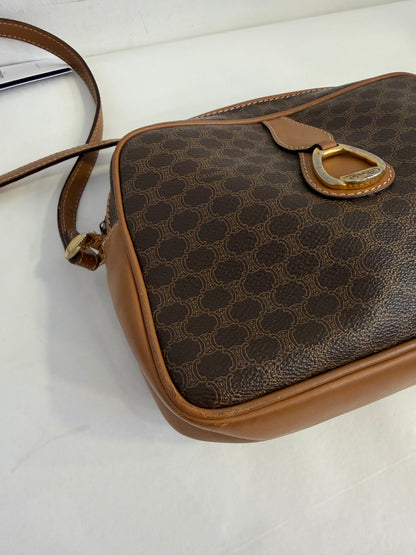 Celine Macadam Coated Canvas Crossbody Bag