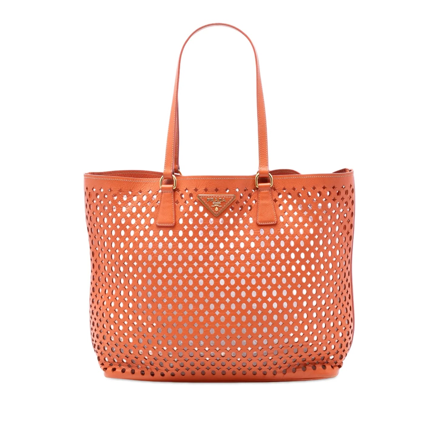 Prada Perforated Saffiano Fori Shopping Tote
