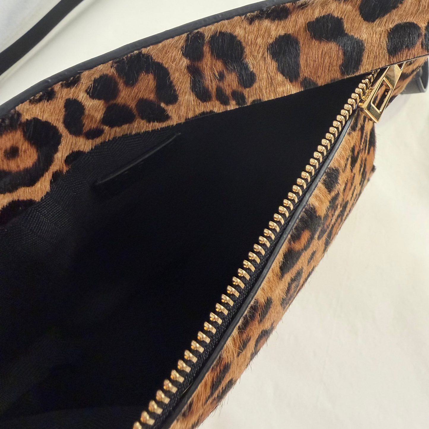 Loewe Pony Hair Leopard Print and Calfskin Crossbody
