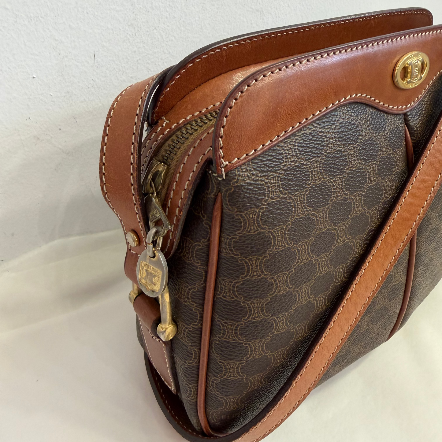 Celine Macadam Coated Canvas Crossbody