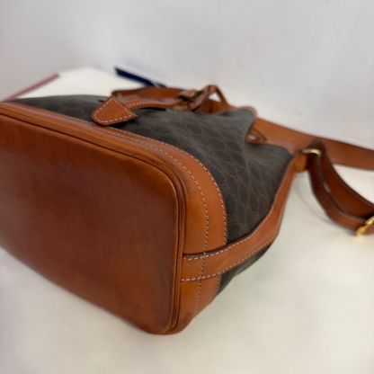 Celine Macadam Coated Canvas Bucket Bag