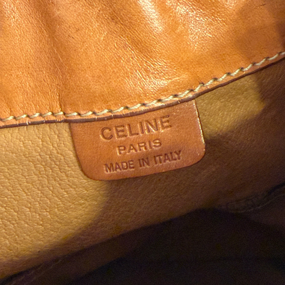 Celine Macadam Coated Canvas Bucket Bag