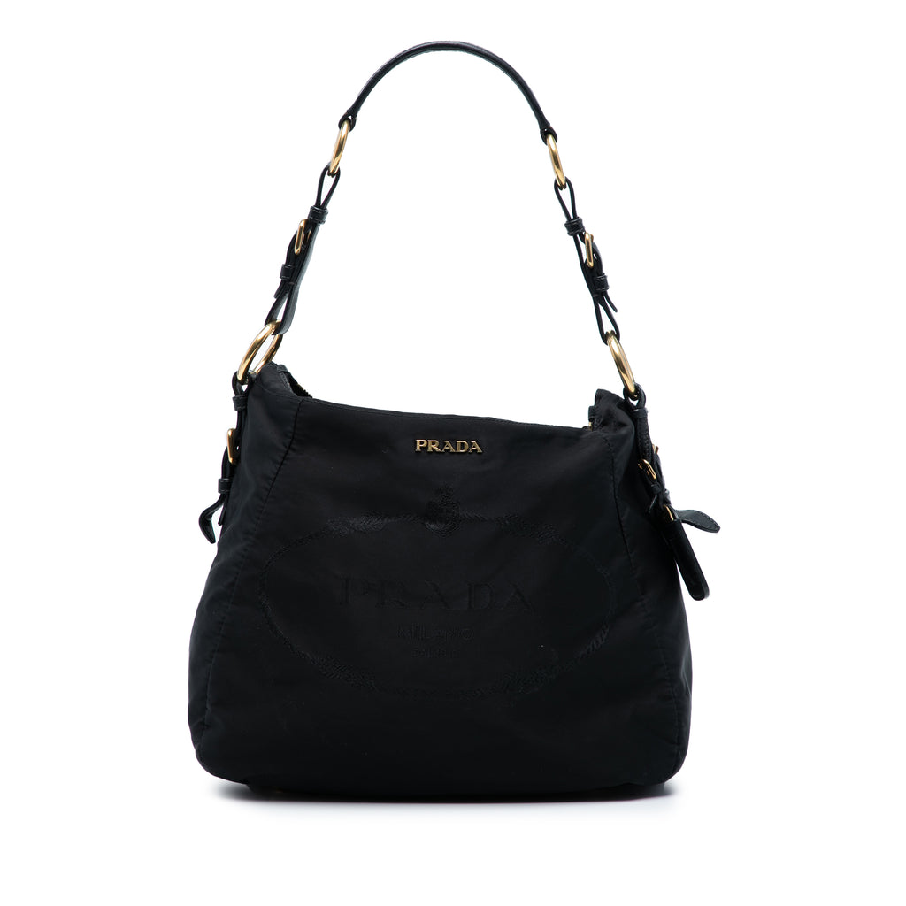 Prada Tessuto Logo Shoulder Bag