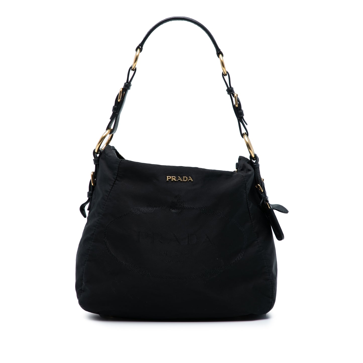 Prada Tessuto Logo Shoulder Bag