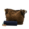 Bottega Veneta Suede Intrecciato Shoulder Bag