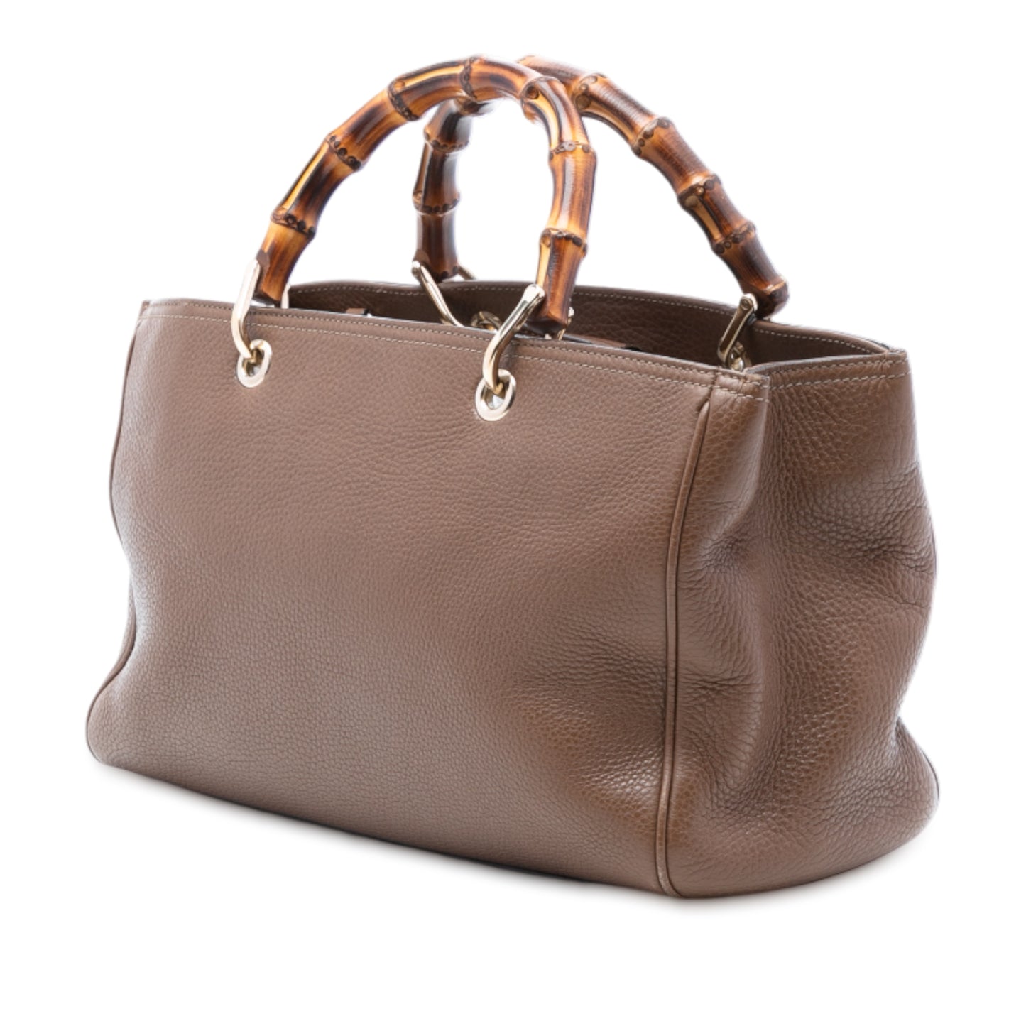 Gucci Medium Calfskin Bamboo Shopper Satchel