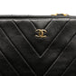 Chanel CC Chevron Lambskin Frame Chain Shoulder Bag