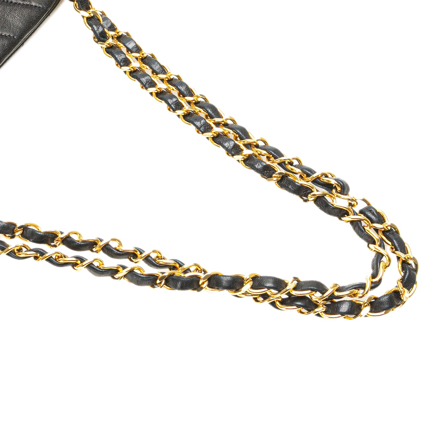 Chanel CC Chevron Lambskin Frame Chain Shoulder Bag