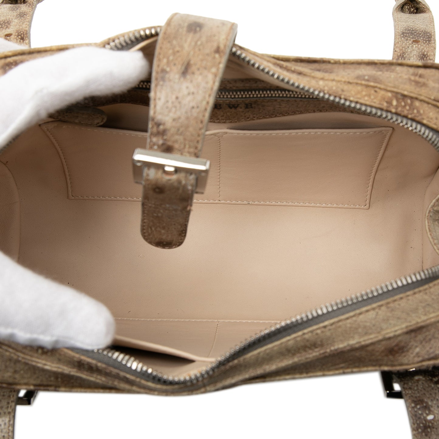 LoeweLeopard Printed Leather Senda Handbag