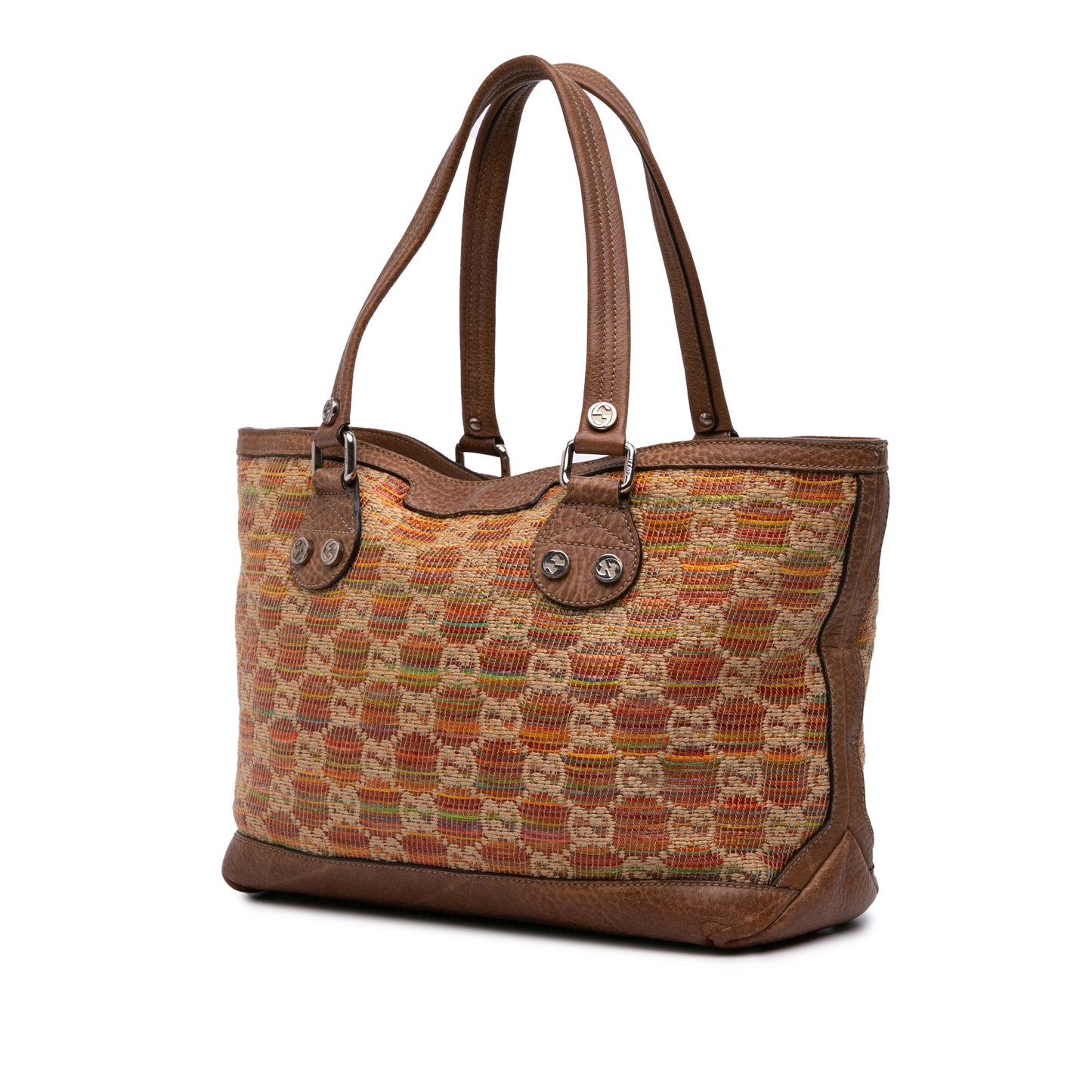 Gucci GG Straw Libeccio Sunset Tote