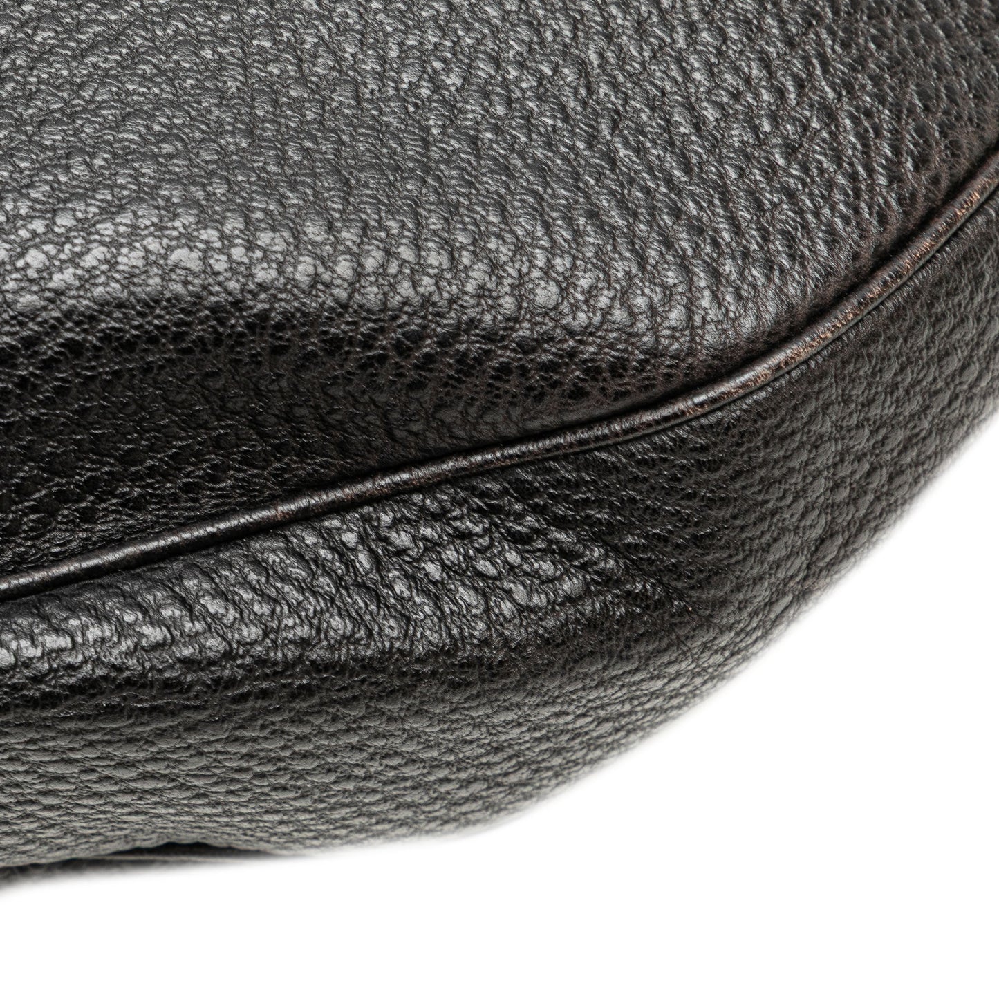 Gucci Pebbled Calfskin Bamboo Ring Hobo