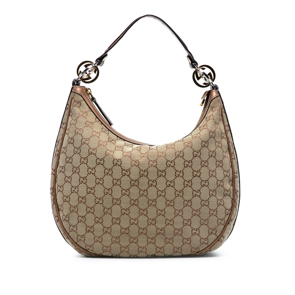 Gucci GG Canvas Twins Hobo