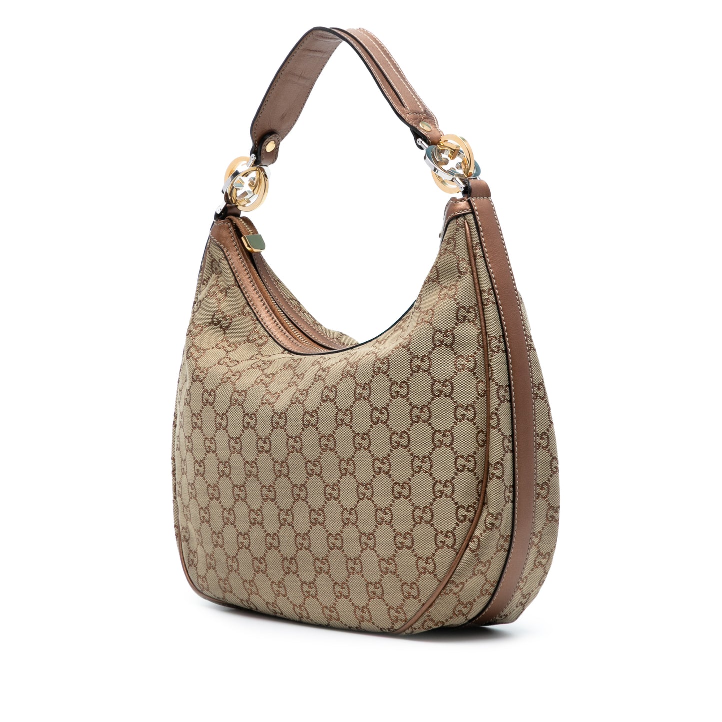 Gucci GG Canvas Twins Hobo