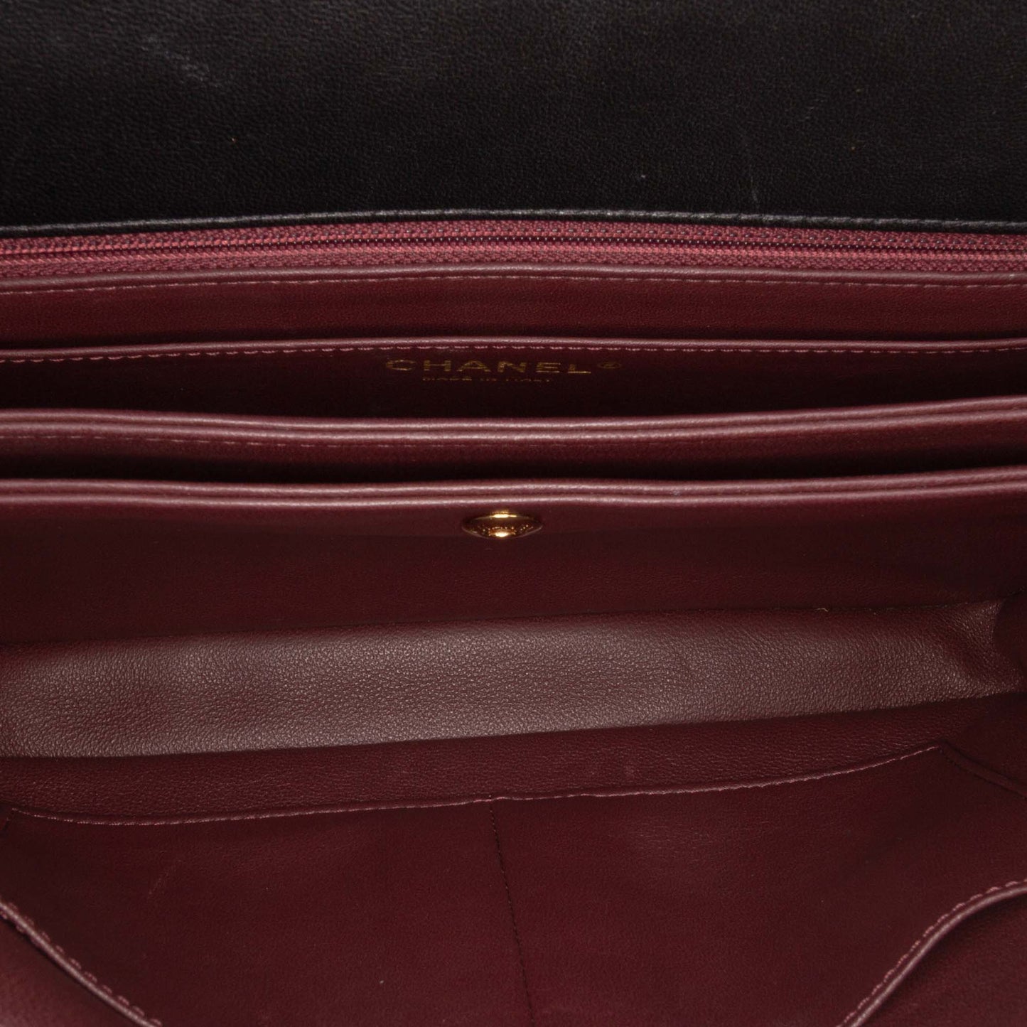 Chanel Diagonal Quilted Lambskin CC Signature Flap