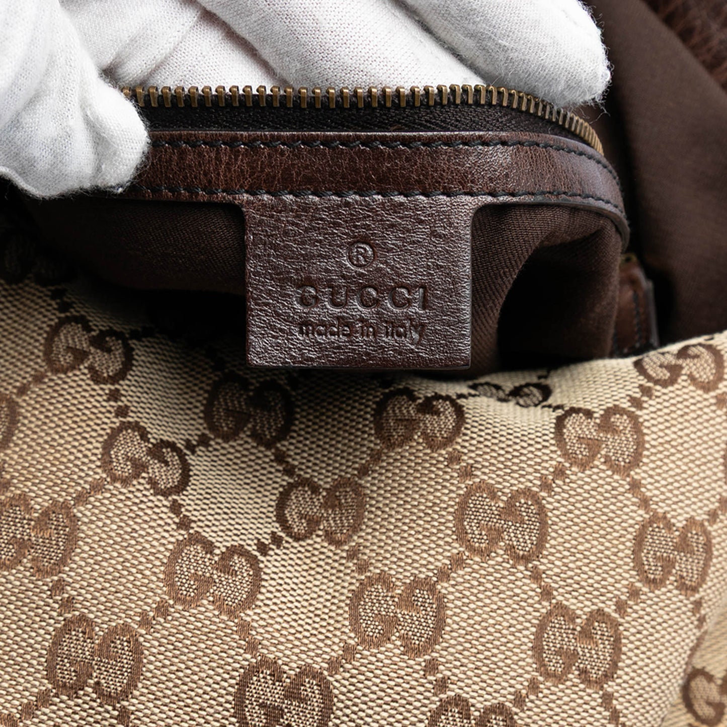 Gucci Large GG Canvas Jockey Hobo