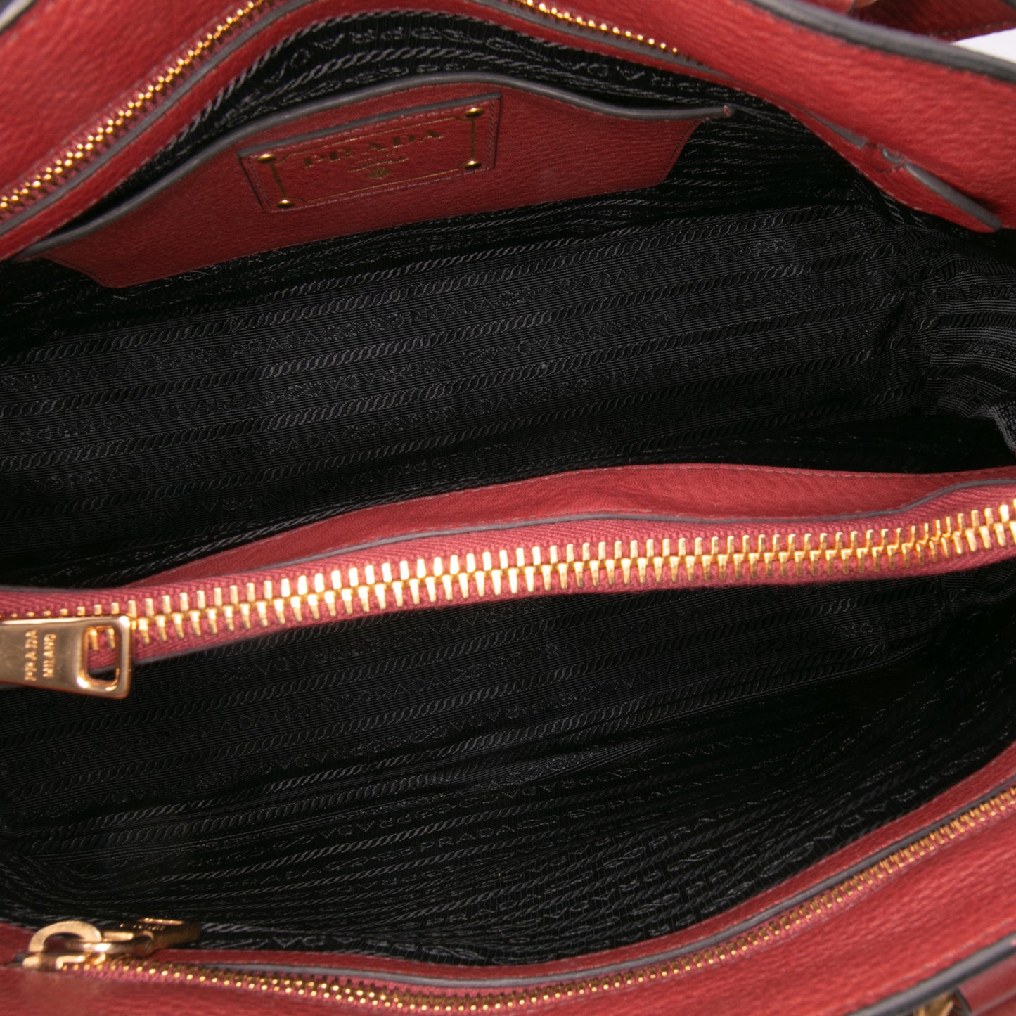Prada Vitello Daino Open Convertible Tote