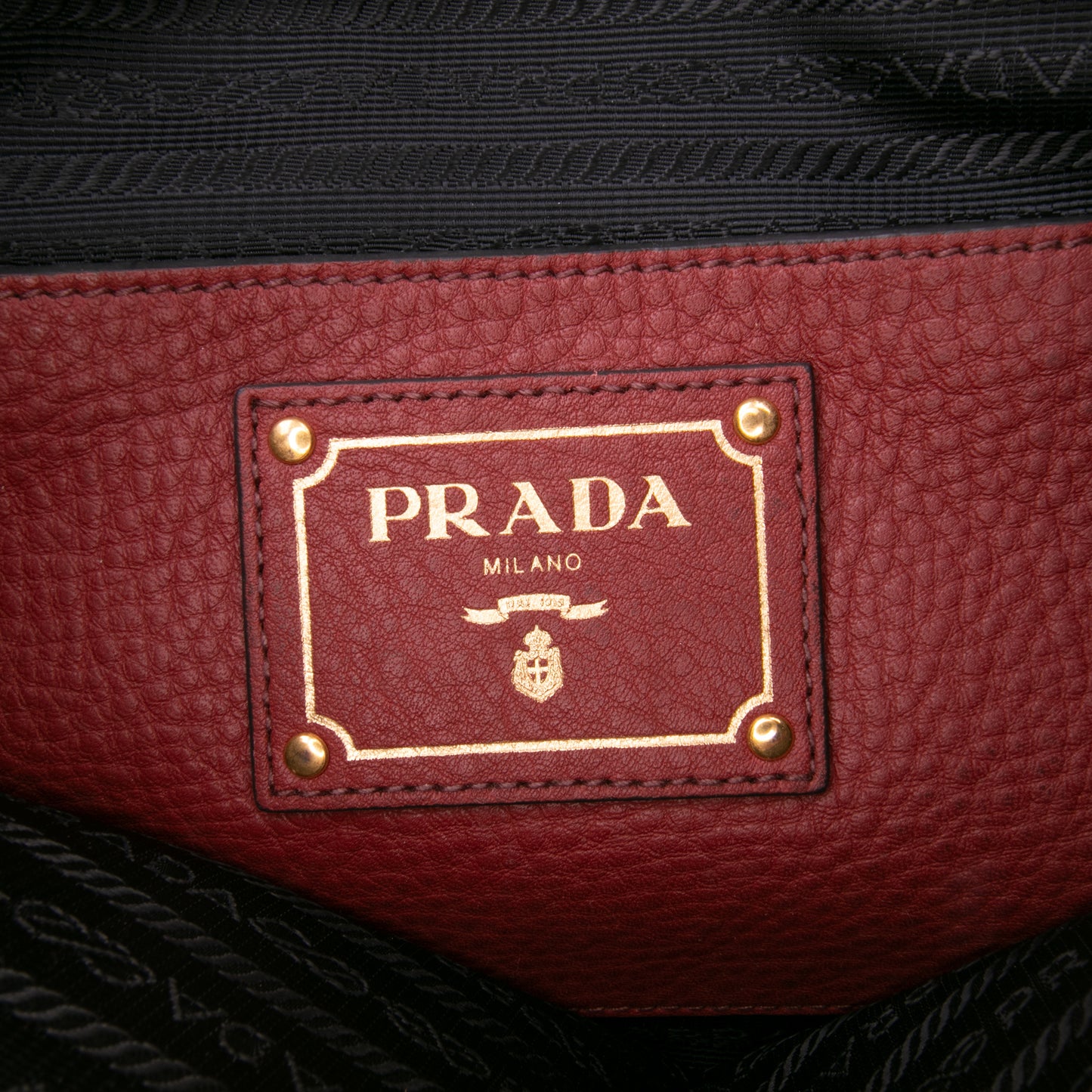 Prada Vitello Daino Open Convertible Tote