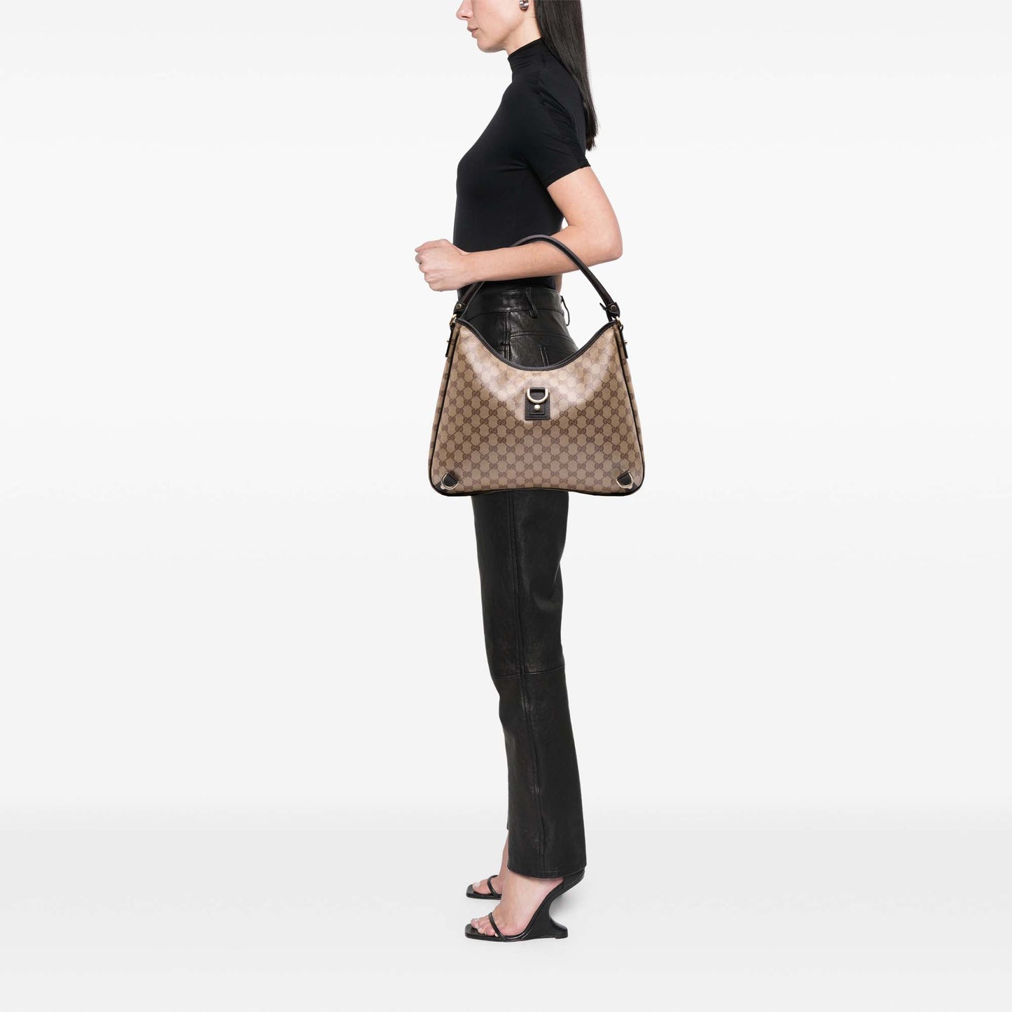Gucci GG Crystal Abbey D-Ring Shoulder Bag