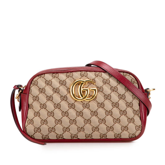 Gucci Small GG Marmont Matelasse Canvas Crossbody