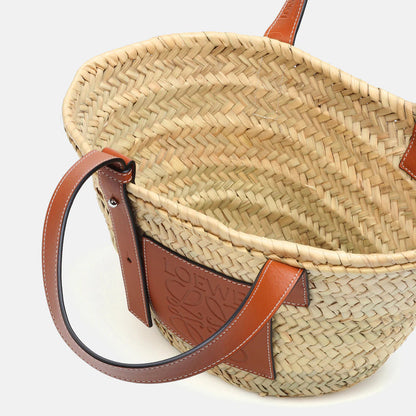 Loewe Small Raffia Anagram Basket Tote