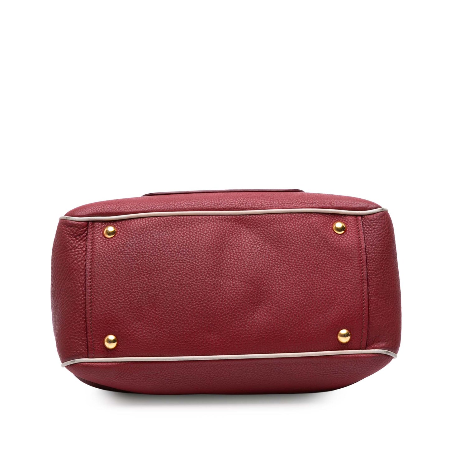 Miu Miu Goatskin Madras Satchel Bag