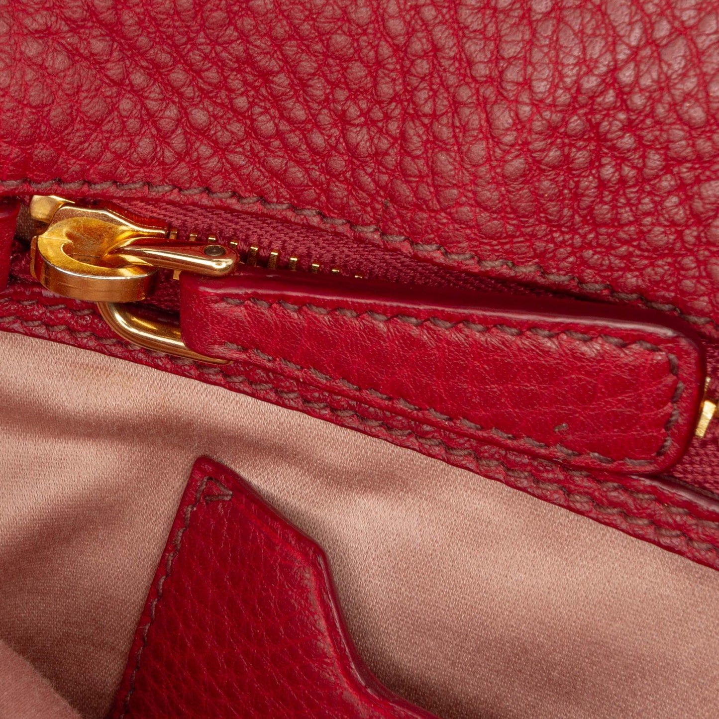 Miu Miu Goatskin Madras Satchel Bag