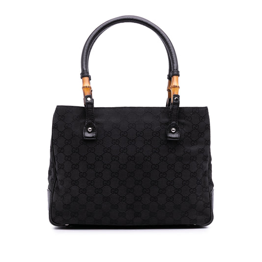 Gucci GG Canvas Bamboo Tote