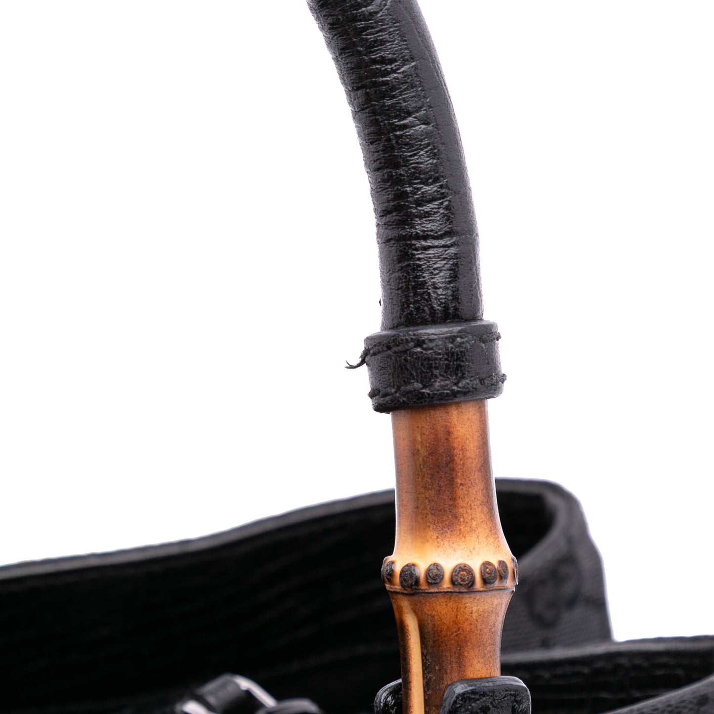 Gucci GG Canvas Bamboo Tote