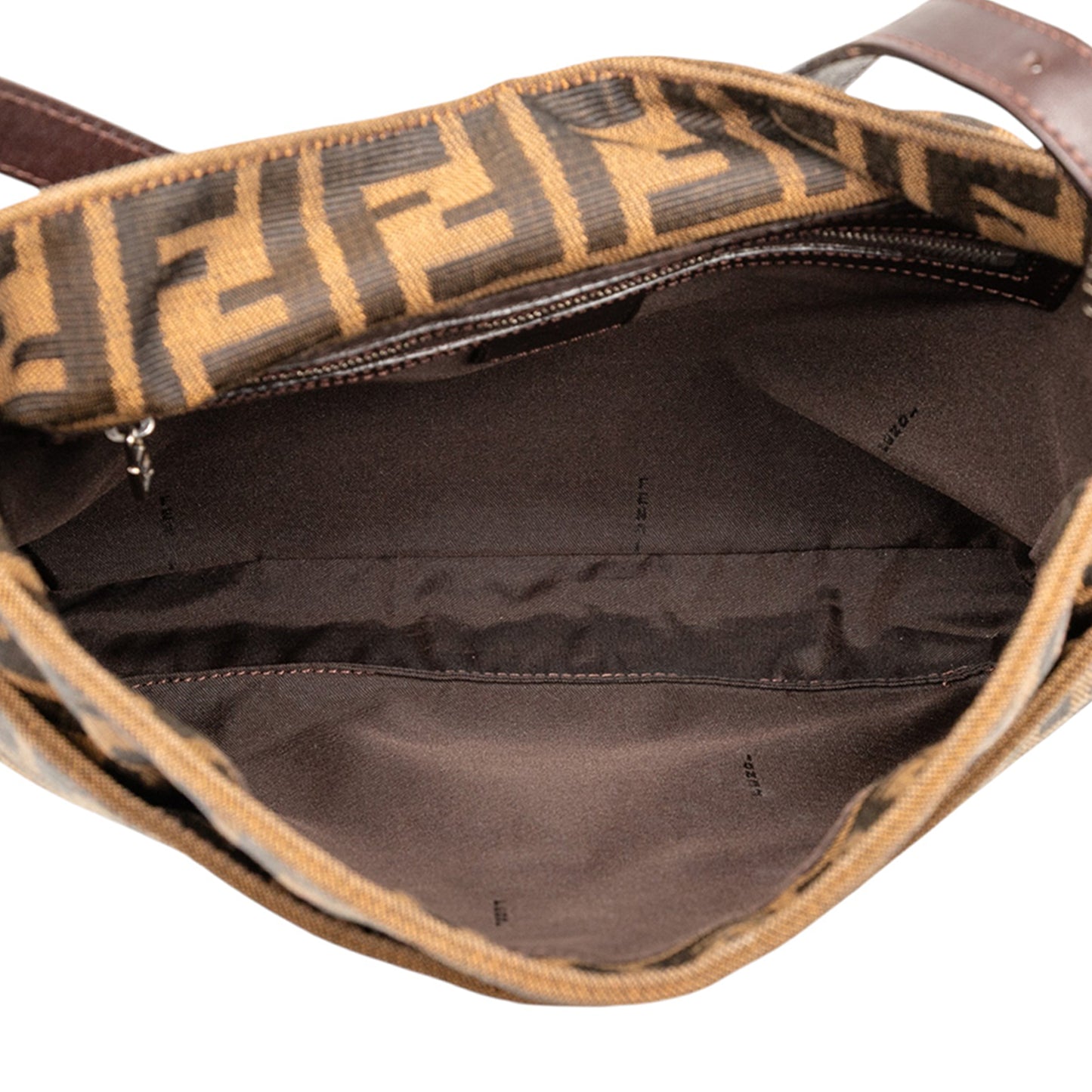Fendi Zucca Canvas Shoulder Bag