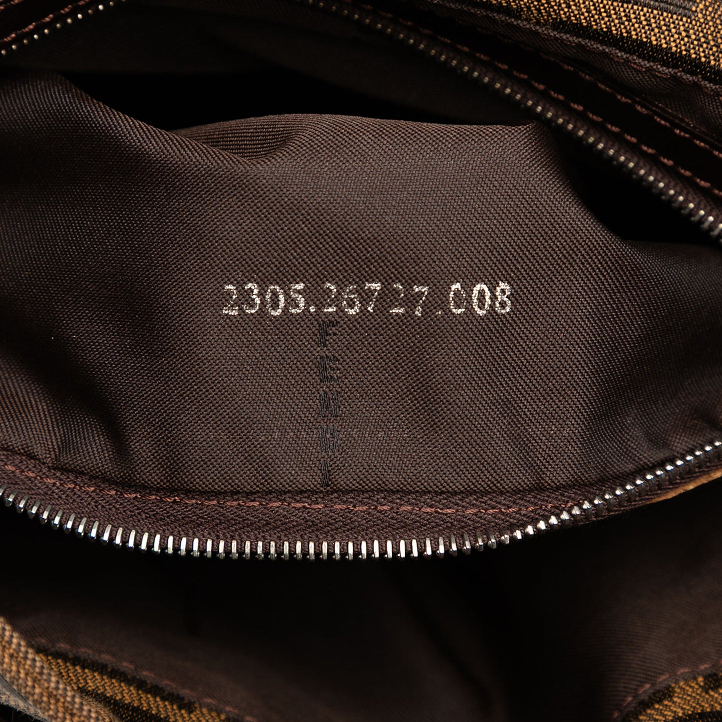 Fendi Zucca Canvas Shoulder Bag