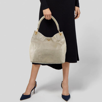 Prada Vitello Shine Hobo