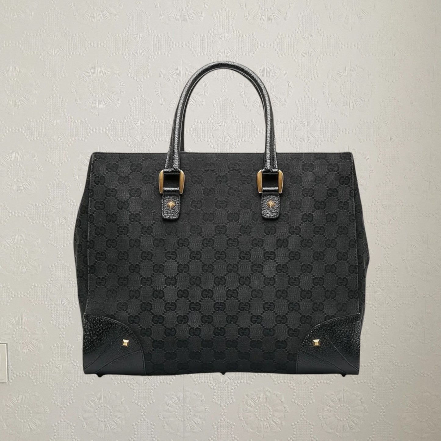 GUCCI | GG Canvas Nailhead Bag