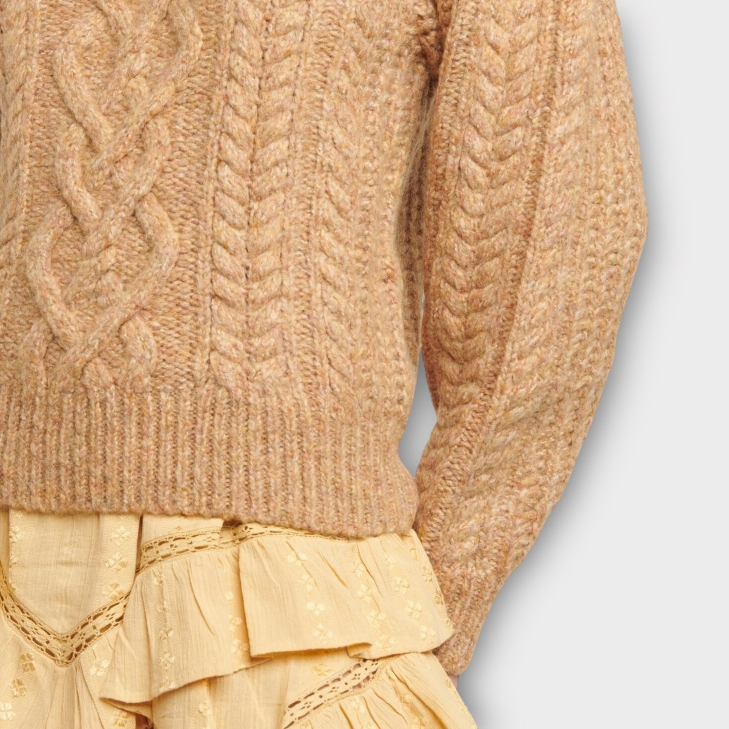 Cable knit sweater