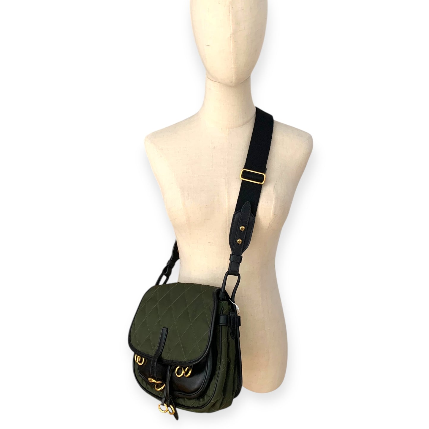 Bolso Prada Corsaire verde militar