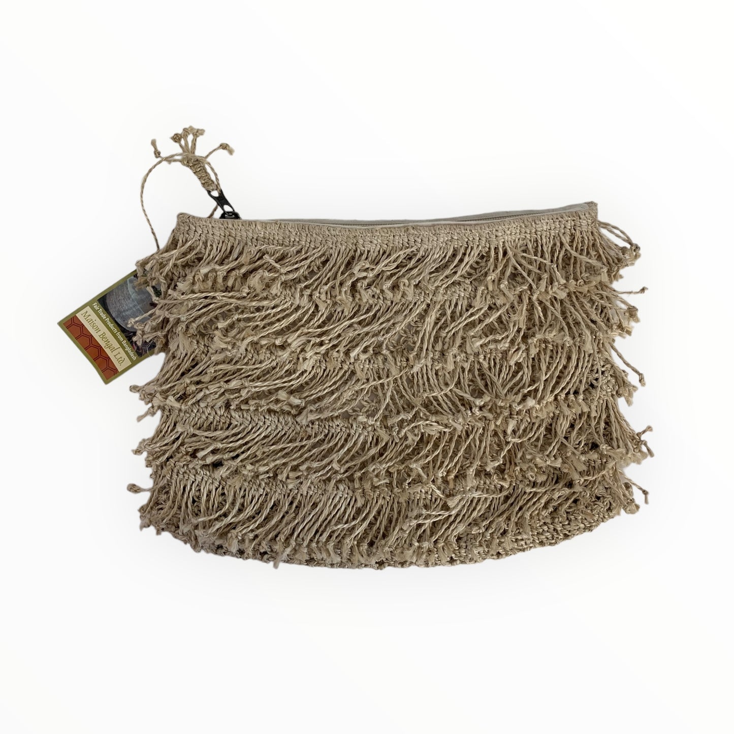 Fringe Clutch Natural