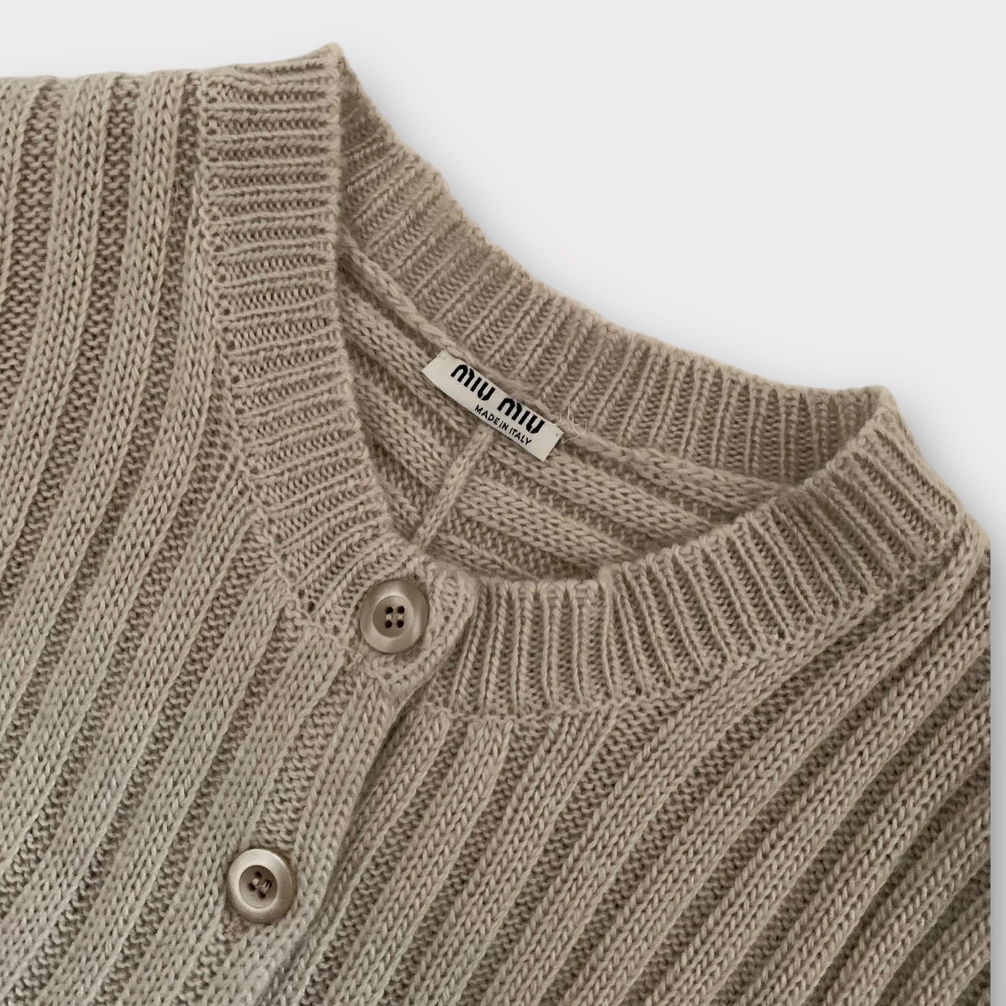 Cable knit Miu Miu