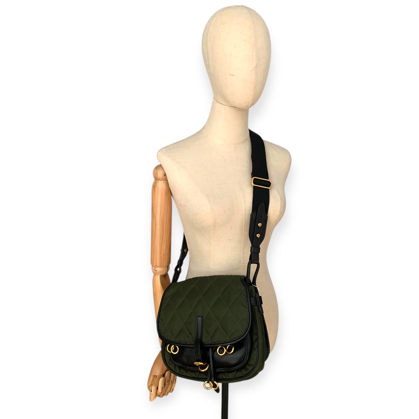 Bolso Prada Corsaire verde militar