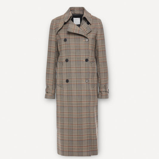 Sandro check coat