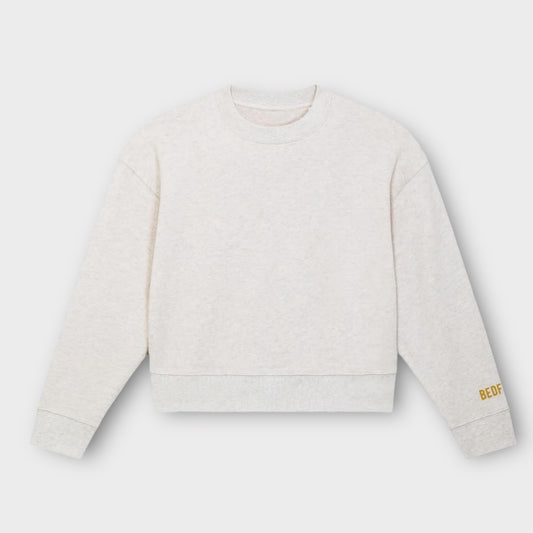 Crop sweatshirt | Light grey