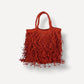 Bolso Flecos Rojo