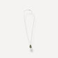 Porcelain and silver necklace
