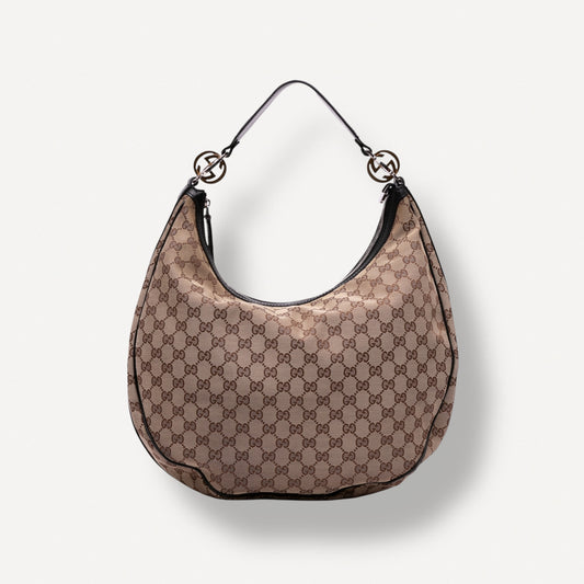 Gucci GG Canvas Twins Hobo