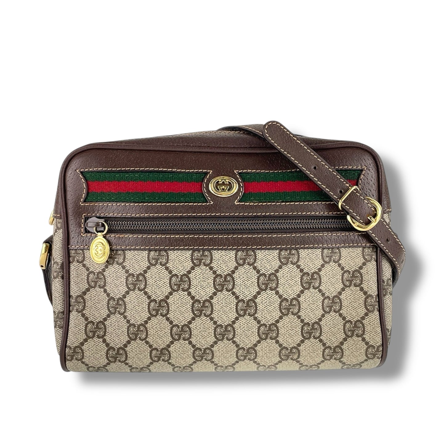 Gucci GG Supreme Web Sherry Line Crossbody