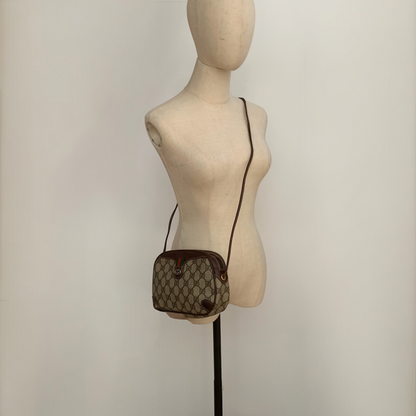 Gucci GG Supreme Web Sherry Shoulder Bag