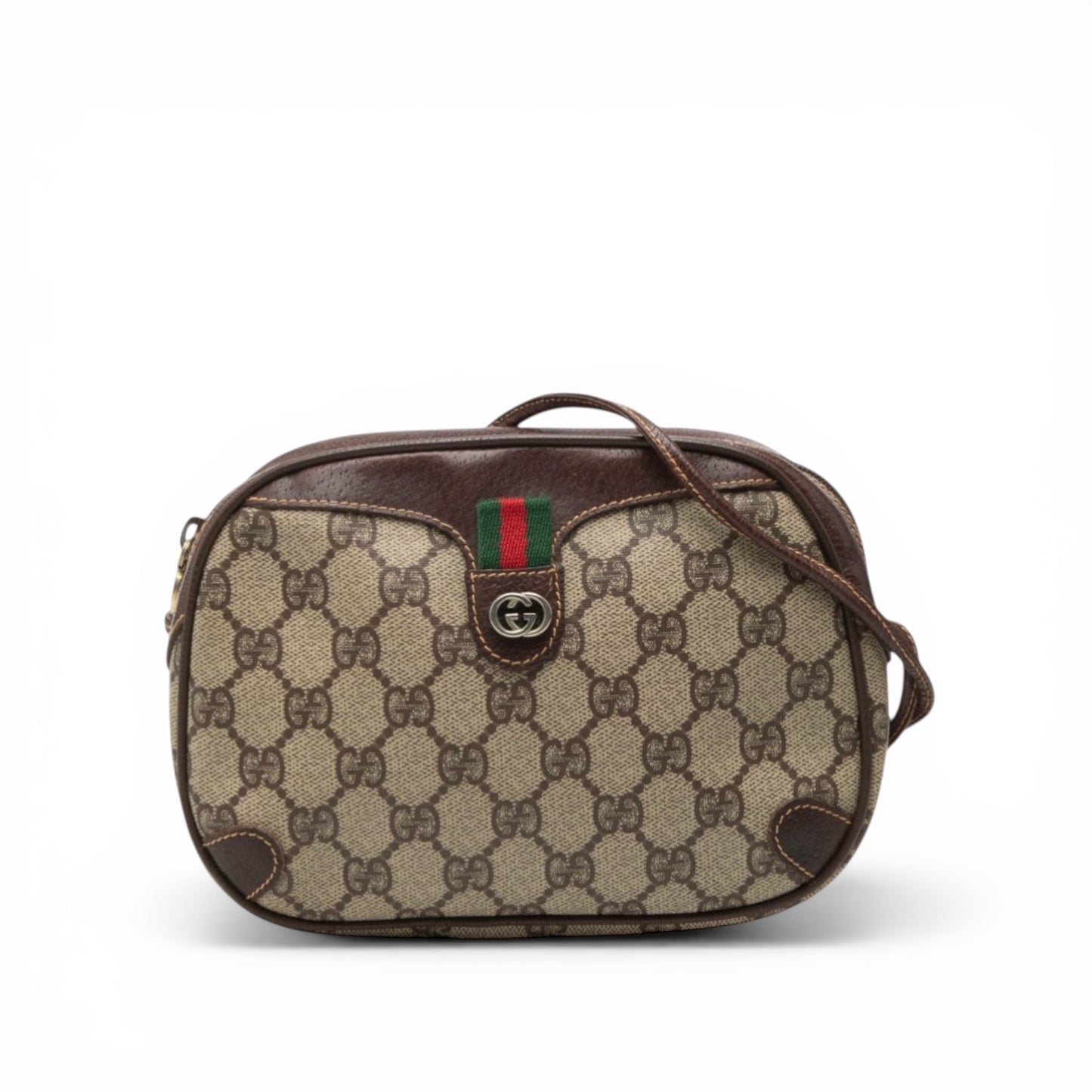 Gucci GG Supreme Web Sherry Shoulder Bag