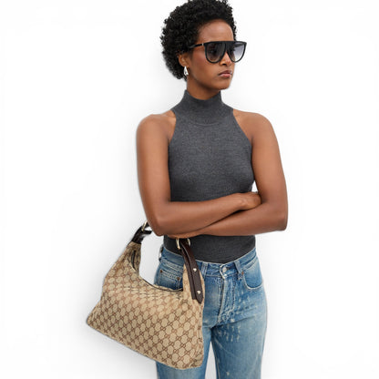 Gucci GG Canvas Horsebit Hobo