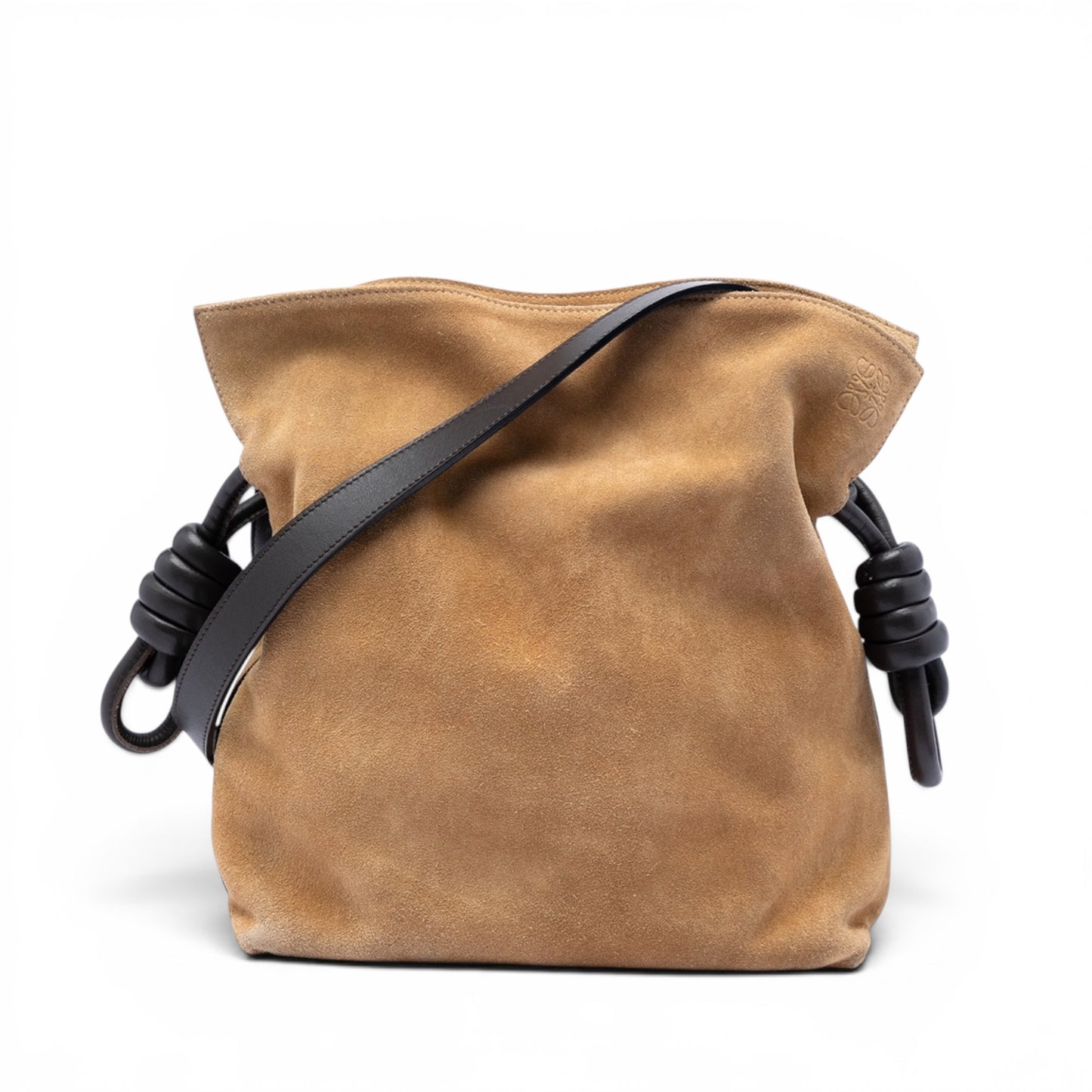 Loewe Suede Flamenco Knot Crossbody