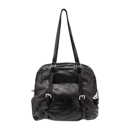 Prada Prada Nappa Leather Buckle Tote