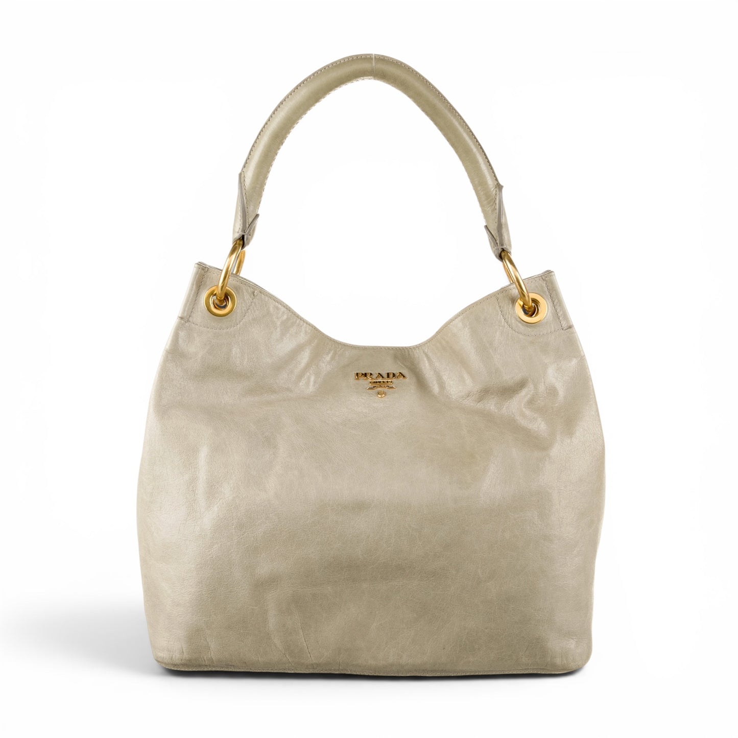 Prada Vitello Shine Hobo