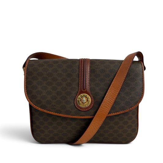 Celine Macadam Coated Canvas Crossbody Bag